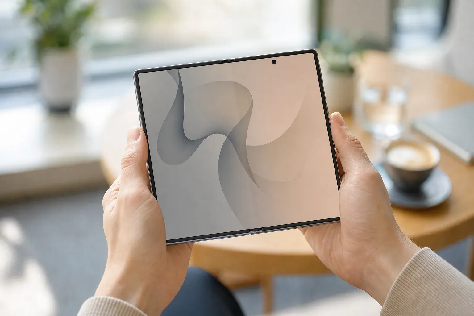 Le Samsung Galaxy Z Fold8 tenu en main