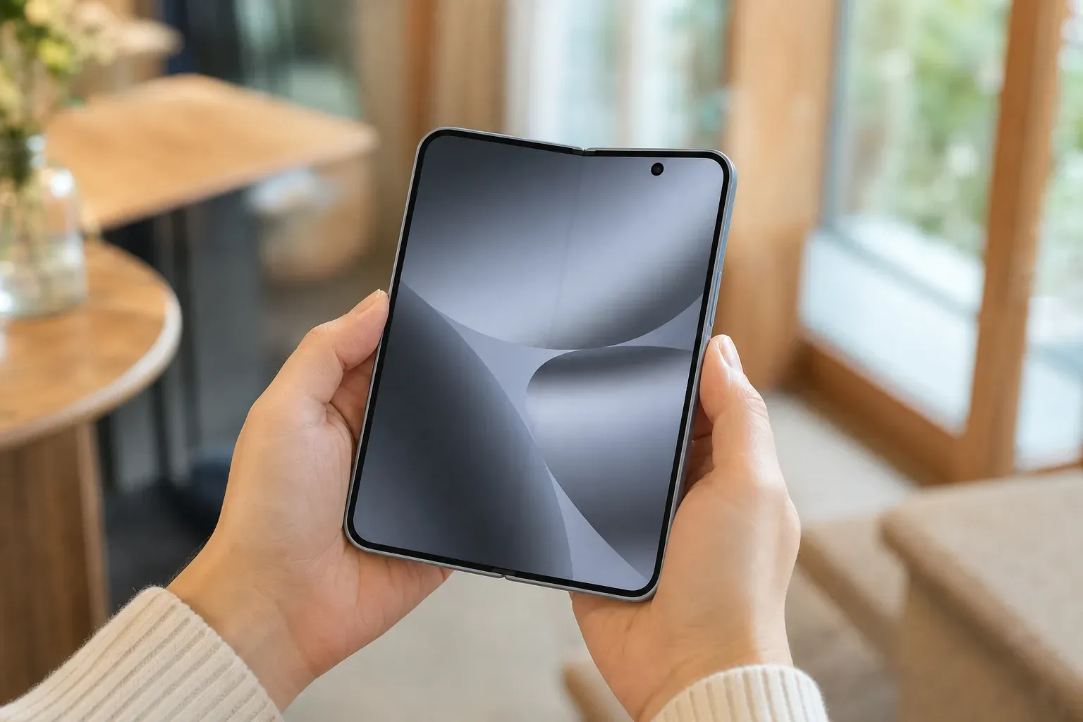 Le Google Pixel 10 Pro Fold tenu en main
